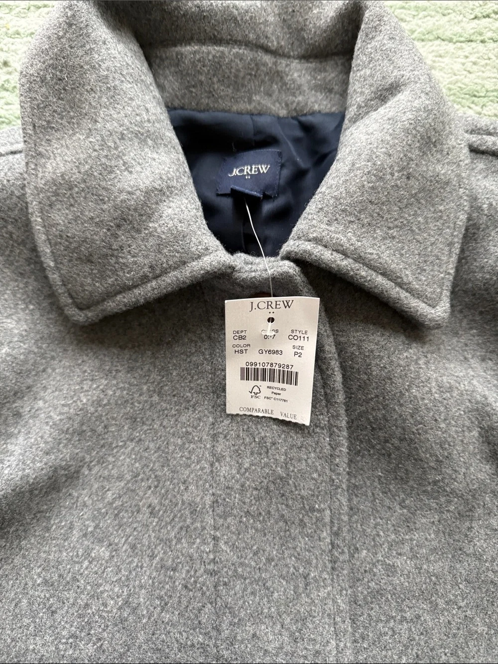 🆕 J. Crew wool blend car coat - Picture 9 of 9